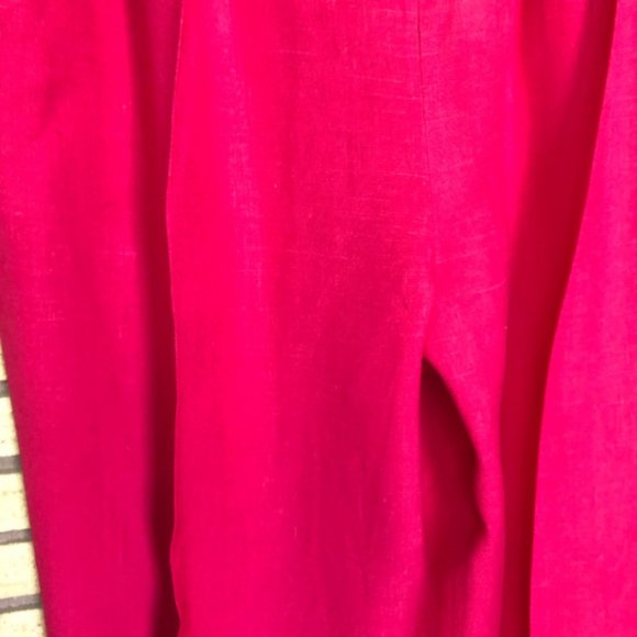 Vintage Raspberry Pinstripe Pants - Waist 28 - Picture 6 of 9